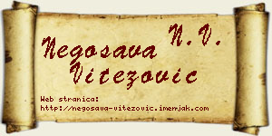 Negosava Vitezović vizit kartica